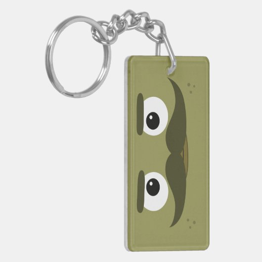 BBSS Moustachios #1 Sleutelhanger (Voorkant Links)