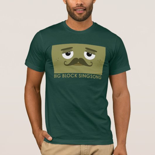 BBSS Moustachios #2 Mannen T-Shirt (Voorkant)