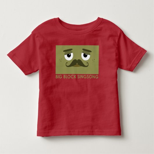 BBSS Moustachios #2 Toddler T-Shirt (Voorkant)
