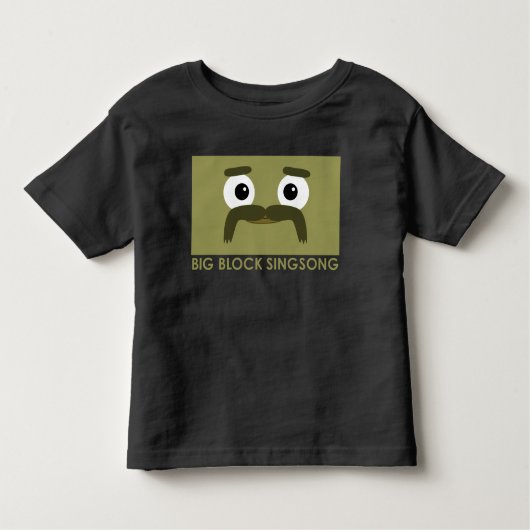 BBSS Moustachios #3 Toddler T-Shirt (Voorkant)