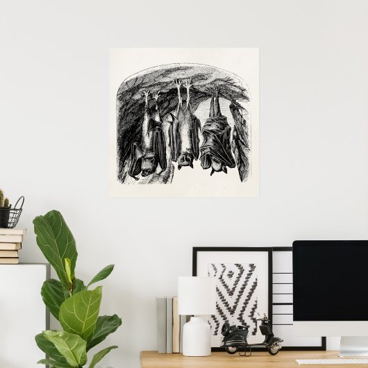 BBT 1800 vliegende biet Poster (Thuiskantoor)