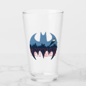 BBT-Logo met Gotham- en Bat-signaal Glas (Voorkant)