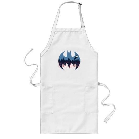 BBT-Logo met Gotham- en Bat-signaal Lang Schort (Voorkant)