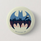 BBT-Logo met Gotham- en Bat-signaal Ronde Button 5,7 Cm (Voorkant)