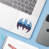 BBT-Logo met Gotham- en Bat-signaal Sticker (Laptop met iPhone)