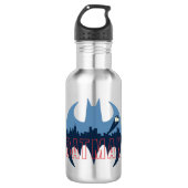 BBT-Logo met Gotham- en Bat-signaal Waterfles (Voorkant)