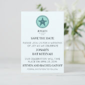 BBT MITZVAH BEWAREN DE DATUM KAART (Staand voorkant)