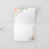 BBT MITZVAH DANK U | Waterverf Lente bloesems Bedankkaart (Binnen)