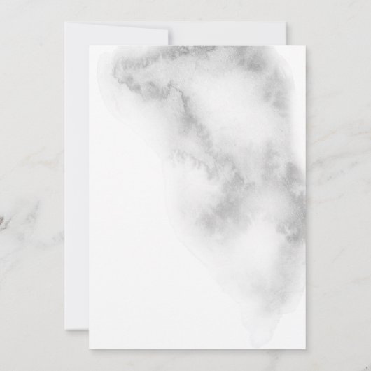 BBT MITZVAH | Elegant roze Waterverf Rozen Kaart (Achterkant)