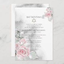 BBT MITZVAH | Elegant roze Waterverf Rozen