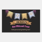 BBT Mitzvah Gift Labels - Eigen unieke grote etike (Voorkant)