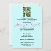 BBT Mitzvah - Judaica Hamsa ivoren boom in het lev Kaart (Voorkant)