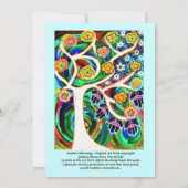BBT Mitzvah - Judaica Hamsa ivoren boom in het lev Kaart (Achterkant)