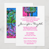 BBT Mitzvah - Katoen Snoepjes bomen van mensenleve Kaart (Voorkant / Achterkant)