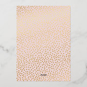 BBT MITZVAH modern calligrafie: wazig roze goud Folie Uitnodiging (Achterkant)