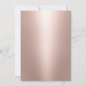 BBT Mitzvah Modern Roos Gold Glitter Drivers Kaart (Achterkant)