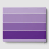 BBT MITZVAH modern vet ombre block violet paars Gastenboek (Achterkant)