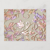 BBT Mitzvah Multi "Embossed"-ID-tabelnummer Briefkaart (Achterkant)