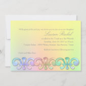 BBT Mitzvah om het even welke kleurenachtergrond Kaart (Voorkant)