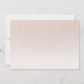 BBT Mitzvah Save the Date Roos Gold Glitter Photo (Achterkant)