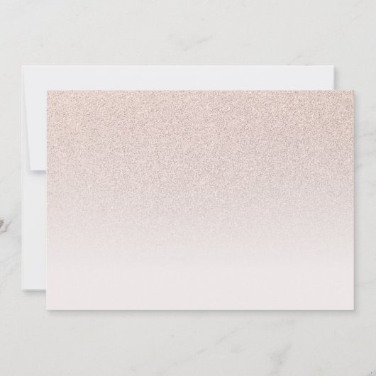 BBT Mitzvah Save the Date Roos Gold Glitter Photo (Achterkant)