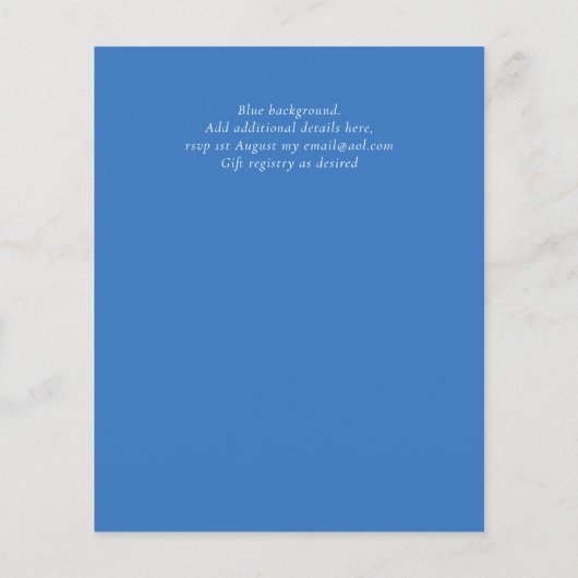 BBT MITZVAH-uitnodigingen voor beste geagglomereer (Achterkant)