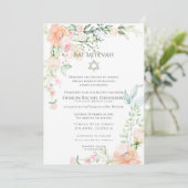 BBT MITZVAH | Waterverf Voorjaarsbloesems Verse 3 Kaart (Staand voorkant)