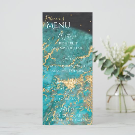 BBT of Bar Mitzvah uit dit Menu van de Wereld (Staand voorkant)