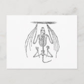  BBT Skelet - Katten en Halloween Sjabloon Briefkaart (Voorkant)