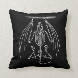 BBT Skelet - Katten en Halloween Sjabloon Kussen
