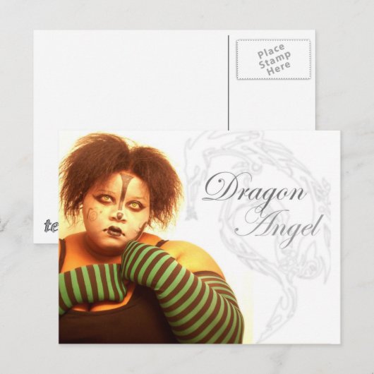 BBW Dragon Angel Briefkaart (Voorkant / Achterkant)