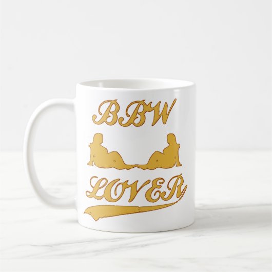 BBW LOVER (grote schoonheidsvrouw) Koffiemok (Links)
