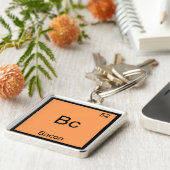 Bc - Bacon Grappig Element Chemie Meme T-Shirt Sleutelhanger (Zijkant)
