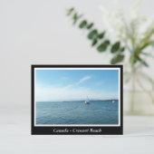 BC, Canada, halvemaanstrand Briefkaart (Staand voorkant)