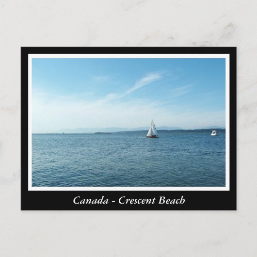 BC, Canada, halvemaanstrand Briefkaart (Voorkant)