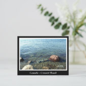 BC, Canada, halvemaanstrand Briefkaart (Staand voorkant)
