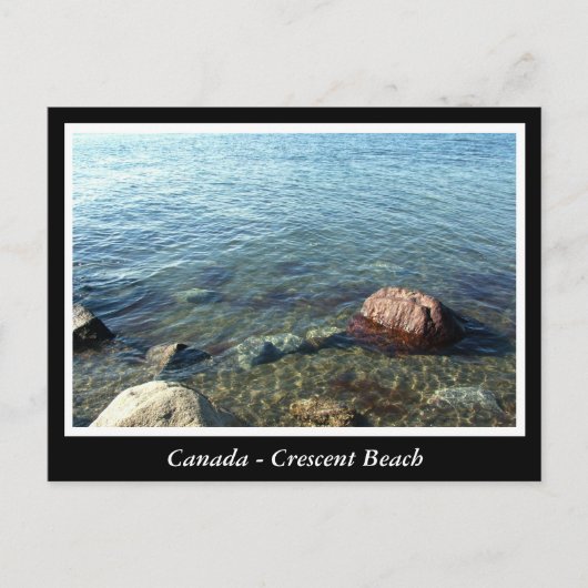 BC, Canada, halvemaanstrand Briefkaart (Voorkant)
