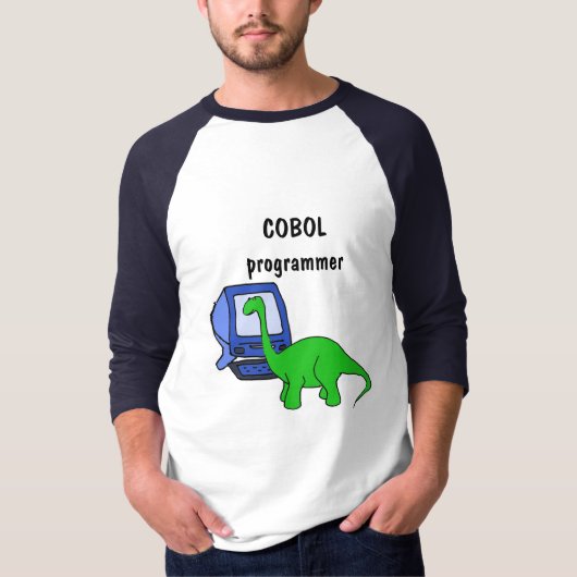 BC - COBOL Programmer Dinosaur Shirt (Voorkant)