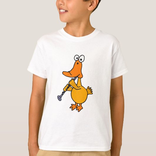 BC - Duck die het Clarinet speelt T-shirt (Voorkant)