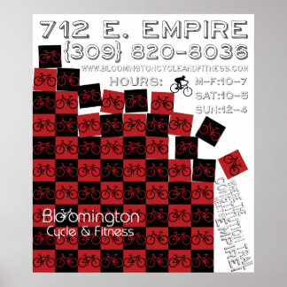 BC&F Cascade met opslaggegevens Poster