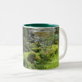BC Forest Creek Ferns Wilderness Natuur Drinkware Tweekleurige Koffiemok (Voorkant rechts)