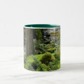 BC Forest Creek Ferns Wilderness Natuur Drinkware Tweekleurige Koffiemok (Center)