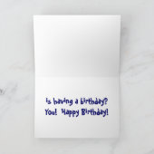 BC- Funny Owl Verjaardag Kaart (Binnen)