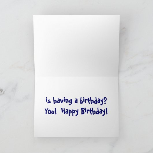 BC- Funny Owl Verjaardag Kaart (Binnen)