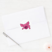 BC- Funny Pig Cartoon Ronde Sticker (Envelop)