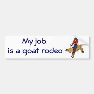 BC- Geitenrodeo-Bumpersticker Bumpersticker