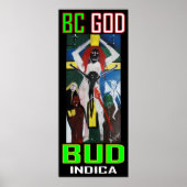 BC GOD BUD INDICA POSTER (Voorkant)