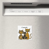BC- Grappige Katten Cattitude Magnet (Insitu (Vaatwasser))