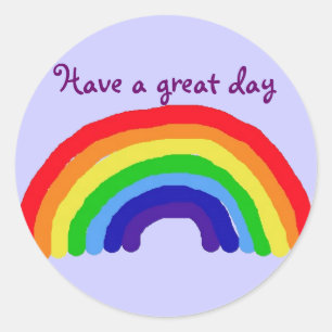 BC- Heb een geweldige dag regenboog sticker