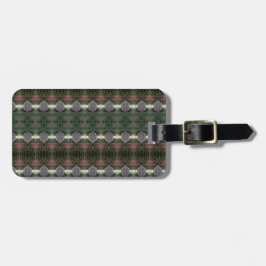 BC Herfst Trees Ikat 3 Bagagelabel